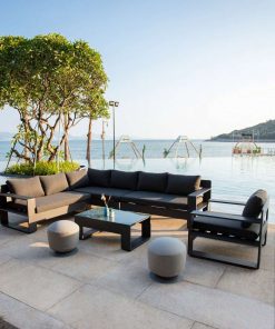 SET SOFA MOD. MODERN - ANTRACITA