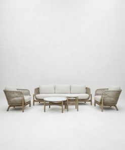 Set Sofá Triple Rosa