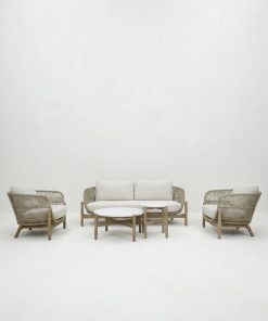 Set de Sofá Doble Rosa